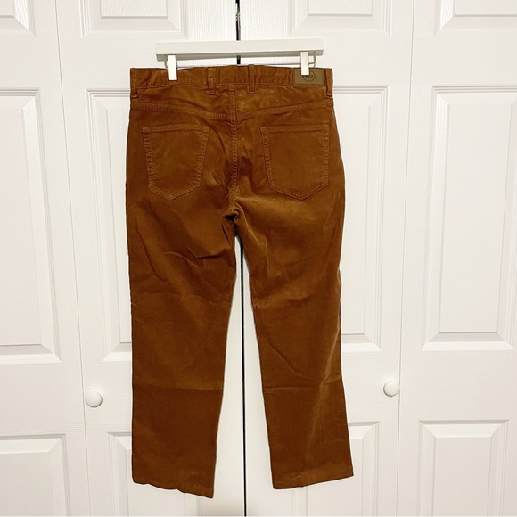 Peter Millar Superior Soft Corduroy Five-Pocket Pants Gum Sole Brown Size 33 - Picture 6 of 12